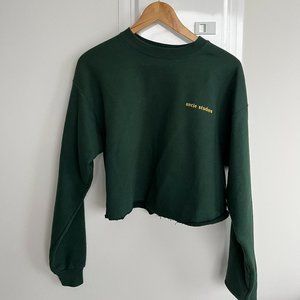 Uncle Studios Green Crewneck Sweater